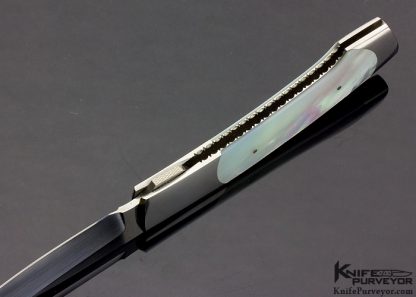 Scott Sawby Custom Knife "Swift" with Mother of Pearl - Image 6
