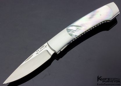 Scott Sawby Custom Knife "Swift" with Mother of Pearl