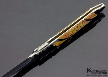 Scott Sawby Custom Knife Picture Jasper "Fluted Skimmer" Selflock - Image 5