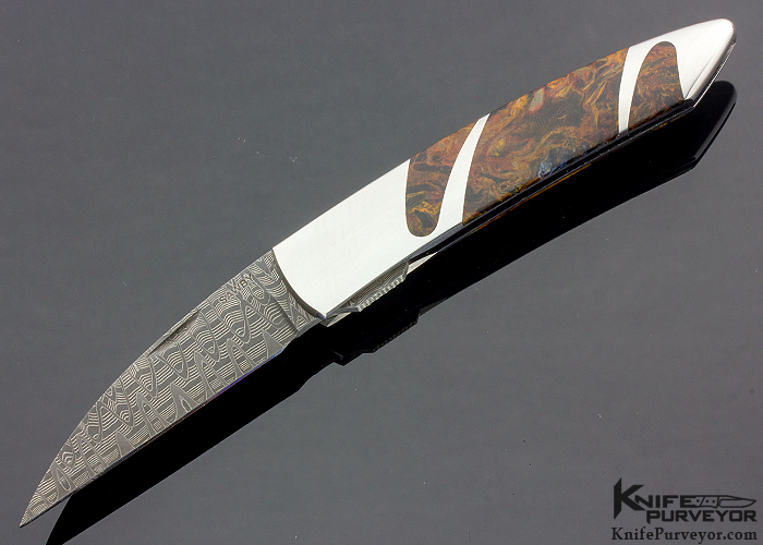 Scott Sawby Custom Knife Pietersite Self Lock "Skimmer"