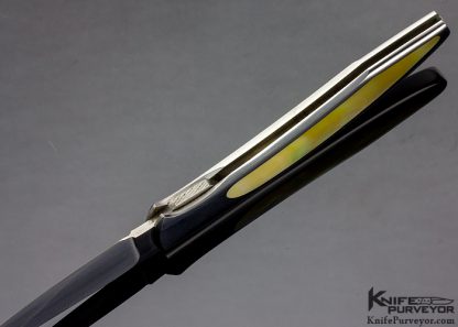 Scott Sawby Custom Knife South Sea Gold Lip Pearl Shell Tern Selflock - Image 5