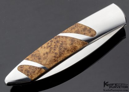Scott Sawby Custom Knife Box Elder Burl Skimmer - Image 3
