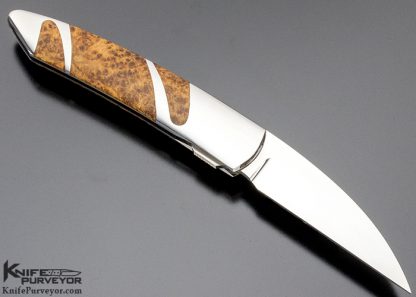 Scott Sawby Custom Knife Box Elder Burl Skimmer - Image 7