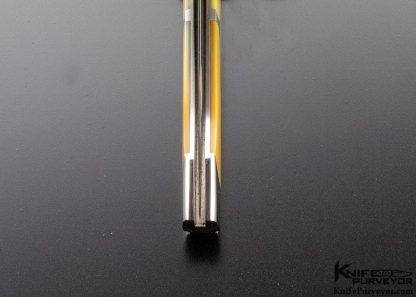 Scott Sawby Custom Knife Goldlip and Blacklip Pearl Kittiwake Selflock - Image 8