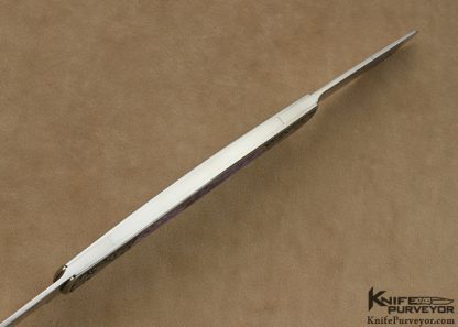 Scott Sawby Custom Knife Pat Holder Engraved Double Blade Charoite Interframe Self Lock Folder - Image 4