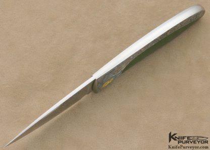Scott Sawby Custom Knife Kurt Horvath Engraved Jade Interframe Self Lock Tern - Image 6