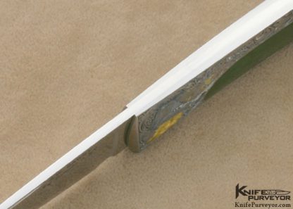 Scott Sawby Custom Knife Kurt Horvath Engraved Jade Interframe Self Lock Tern - Image 7