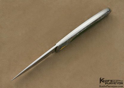 Scott Sawby Custom Knife Kurt Horvath Engraved Jade Interframe Self Lock Tern - Image 5