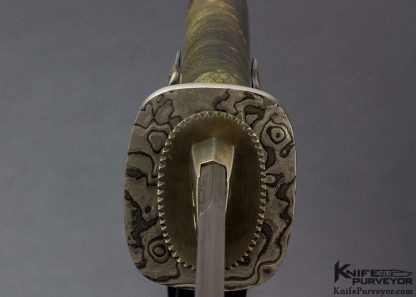 Scott Slobodian Custom Knife Tanto with Maple Sheath - Image 6