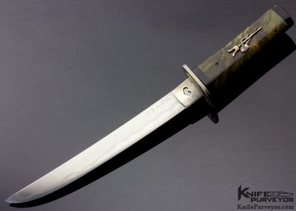 Scott Slobodian Custom Knife Tanto with Maple Sheath