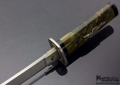 Scott Slobodian Custom Knife Tanto with Maple Sheath - Image 7
