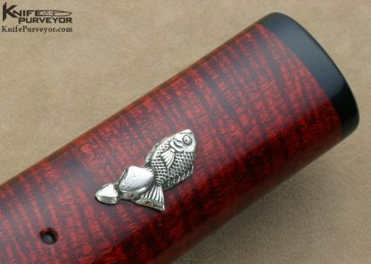 Scott Slobodian Custom Knife Striped Mahogany Tanto - Image 3