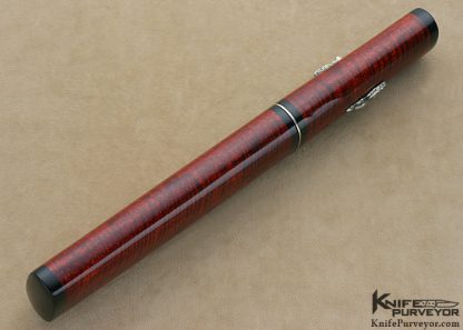 Scott Slobodian Custom Knife Striped Mahogany Tanto - Image 5