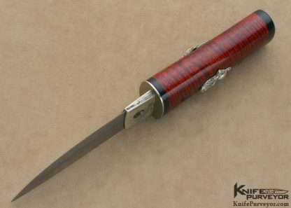 Scott Slobodian Custom Knife Striped Mahogany Tanto - Image 6