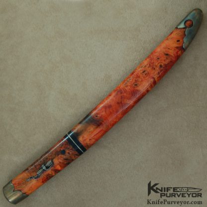 Scott Slobodian Custom Knife Spalted Maple Tanto - Image 4