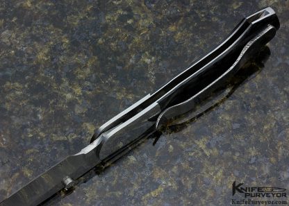 Scott Sawby Custom Knife Carbon Fiber Button Lock - Image 5