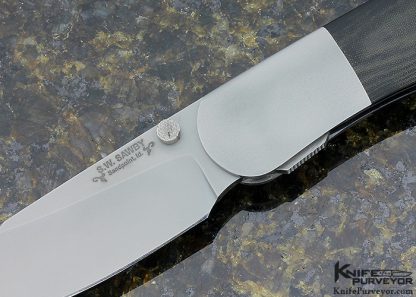 Scott Sawby Custom Knife Micarta Combat Utility Self Lock - Image 2