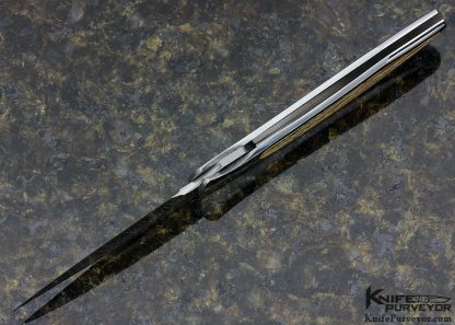 Scott Sawby Custom Knife Damasteel & Jasper Interframe Tern Selflock - Image 5