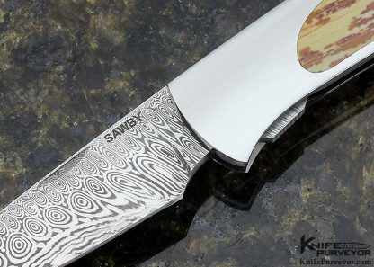 Scott Sawby Custom Knife Damasteel & Jasper Interframe Tern Selflock - Image 2