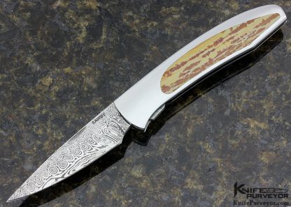 Scott Sawby Custom Knife Damasteel & Jasper Interframe Tern Selflock