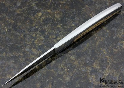 Scott Sawby Custom Knife Damasteel & Jasper Interframe Tern Selflock - Image 4