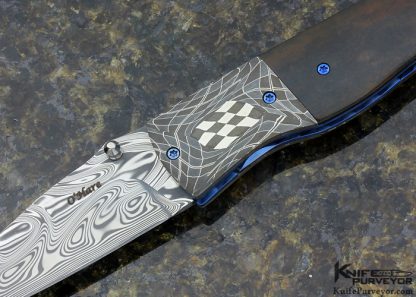 Sean O'Hare Custom Knife "Eclipse" Damascus Linerlock - Image 6