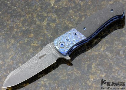 Sean O'Hare Custom Knife Mike Norris "Fire Clone" & Mother of Pearl Linerlock 11451
