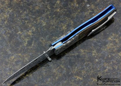 Sean O'Hare Custom Knife "Eclipse" Damascus Linerlock - Image 4