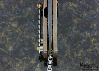 Sergey Rogovets Custom Knife Steampunk XR-6s Frame Lock Flipper #17 - Image 5