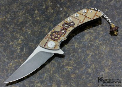 Sergey Rogovets Custom Knife Steampunk XR-6s Frame Lock Flipper #17