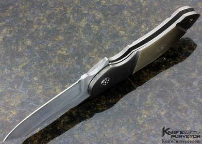 Sergio Consoli Custom Knife Model 185 Integral Titanium Flipper Linerlock - Image 5