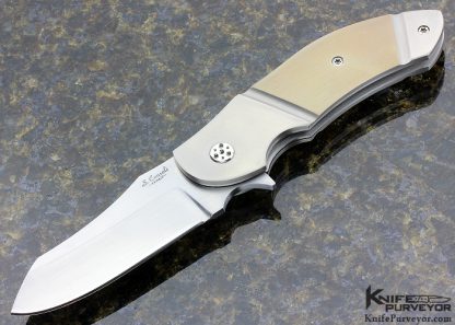 Sergio Consoli Custom Knife Model 185 Integral Titanium Flipper Linerlock