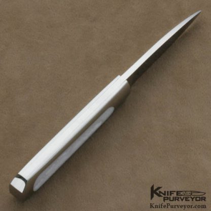 Eugene Shadley Custom Knives Mother of Pearl Interframe Slipjoint Folder - Image 5