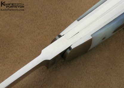 Eugene Shadley Custom Knives 3 Bladed Mother of Pearl Wharncliff Whittler Slipjoint - Image 7