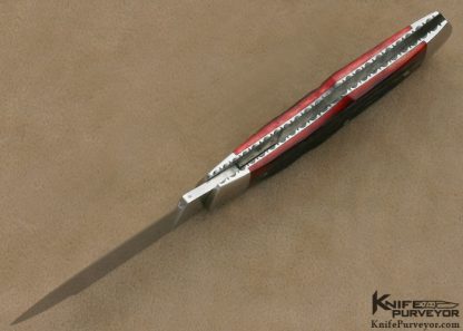 Eugene Shadley Custom Knife Red Jigged Bone SlipJoint - Image 5