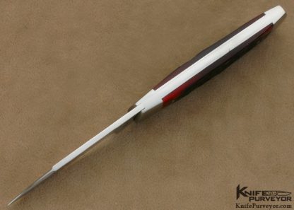 Eugene Shadley Custom Knife Red Jigged Bone SlipJoint - Image 4