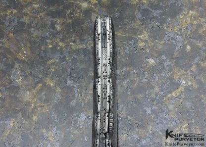Shane Taylor Sole Authorship "Batman" Damascus Linerlock - Image 6