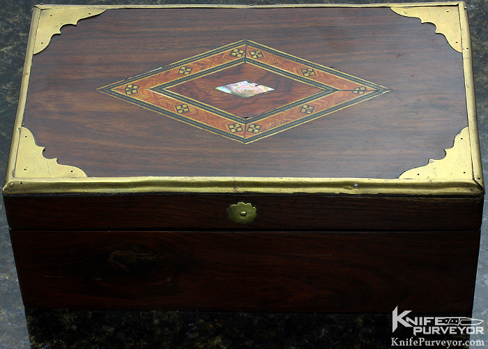 Shane Taylor Custom Knife "Gambling Motif"  & Carved Mammoth Linerlock - Image 8