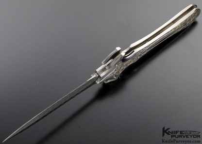 Shaun and Sharla Hansen Custom Knife Art D/A Auto Linerlock Dagger - Image 5