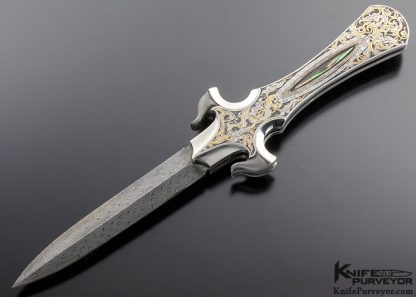 Shaun and Sharla Hansen Custom Knife Art D/A Auto Linerlock Dagger