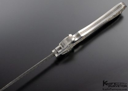 Shaun and Sharla Hansen Custom Knife Art D/A Auto Linerlock Dagger - Image 4