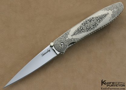 Andy Shinosky Custom Knife Sole Authorship Engraved Linerlock