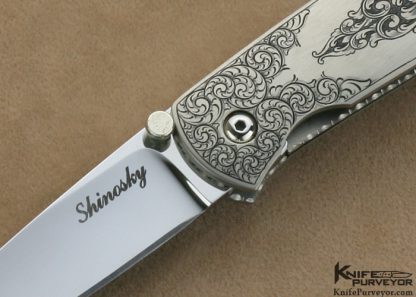 Andy Shinosky Custom Knife Sole Authorship Engraved Linerlock - Image 2