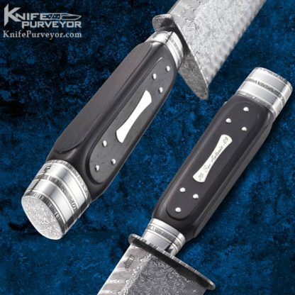 Josh Smith's Custom Knife Sole Authorship Damascus Searles Bowie - Image 2