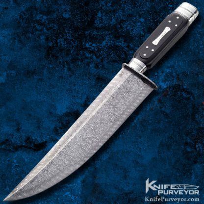 Josh Smith's Custom Knife Sole Authorship Damascus Searles Bowie - Image 8