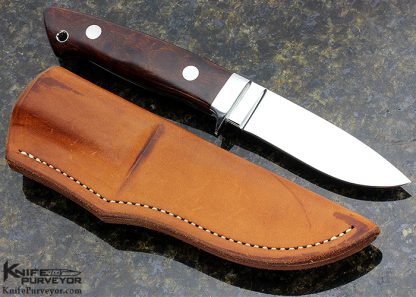 S.R. Johnson Custom Knife Desert Ironwood Drop Point Hunter - Image 3