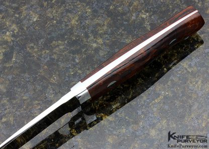 S.R. Johnson Custom Knife Desert Ironwood Drop Point Hunter - Image 4