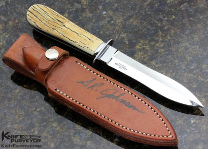 SR Johnson Custom Knife #001 "Coke Bottle" Symmetrical  Dagger - Image 3