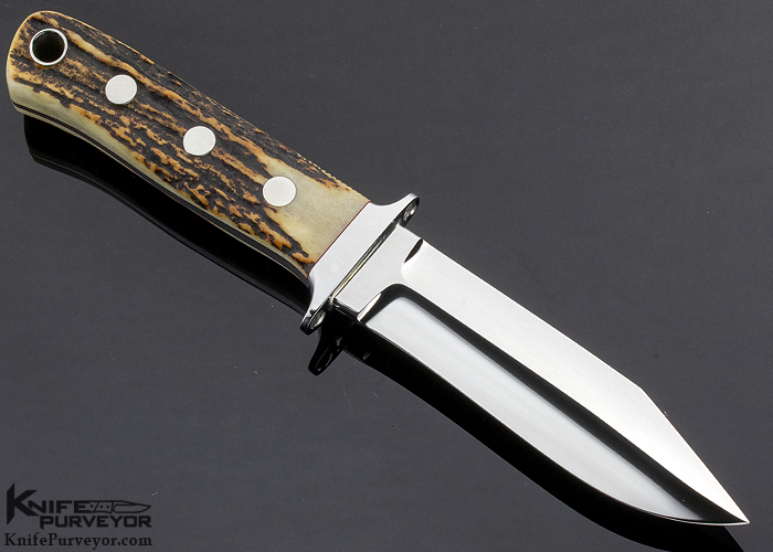 SR Johnson Custom Knife Sambar Stag Three Pin Wilderness-Chute - Image 3