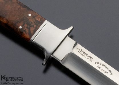 Collaboration Dietmar Kressler and SR Johnson Custom Knife Ironwood - Image 4